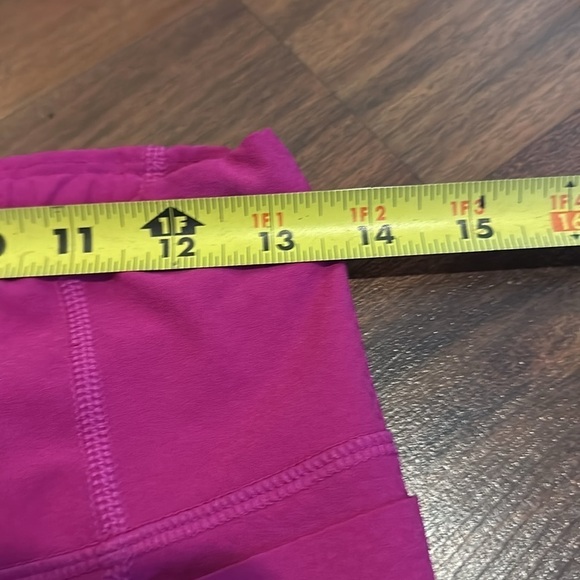 Athleta Dobby Action Crop Electric Fuchsia Pink Mesh Capri Cropped Legging Small - Picture 11 of 14